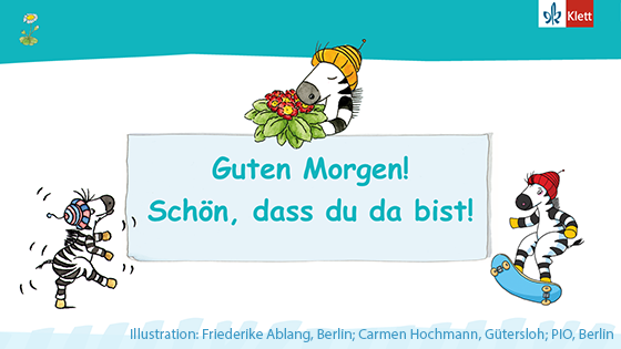 Zebra Folien für den Tagesanfang