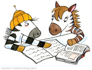 Lesepuzzle_Partnerarbeit_groß Lesen in Partnerarbeit mit dem Lesepuzzle.