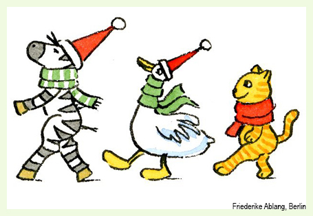 Ein Adventsgedicht mit Zebra Franz