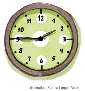 S594316041_S294_Wanduhr Elternkommunikation: Feste Zeiten festlegen