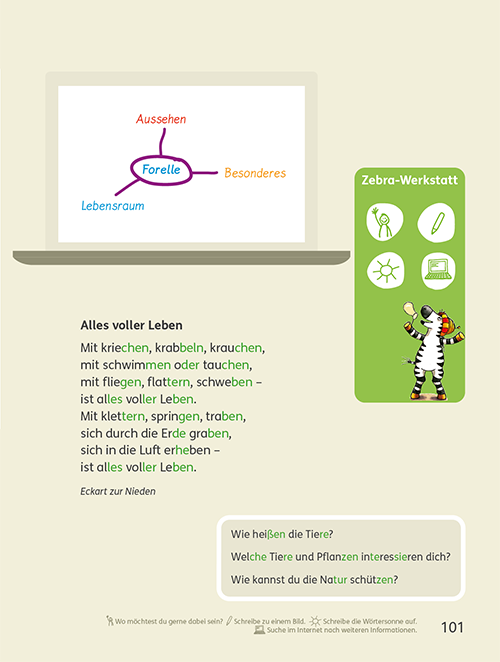 Lesebuch Klasse 3: Kapitelauftaktseite