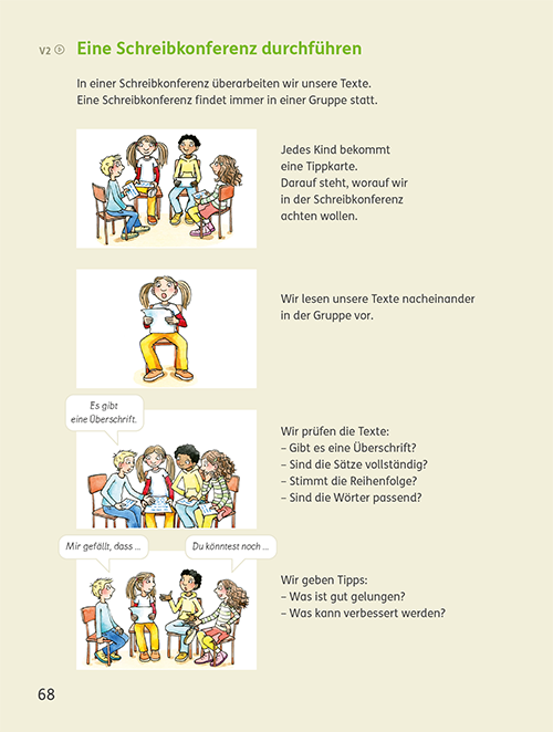 Lesebuch Klasse 3: Eine Schreibkonferenz durchführen