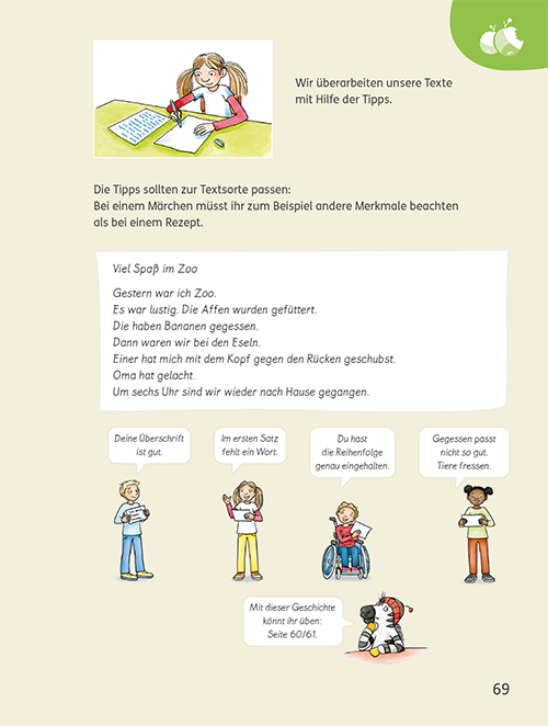 Lesebuch Klasse 3: Eine Schreibkonferenz durchführen
