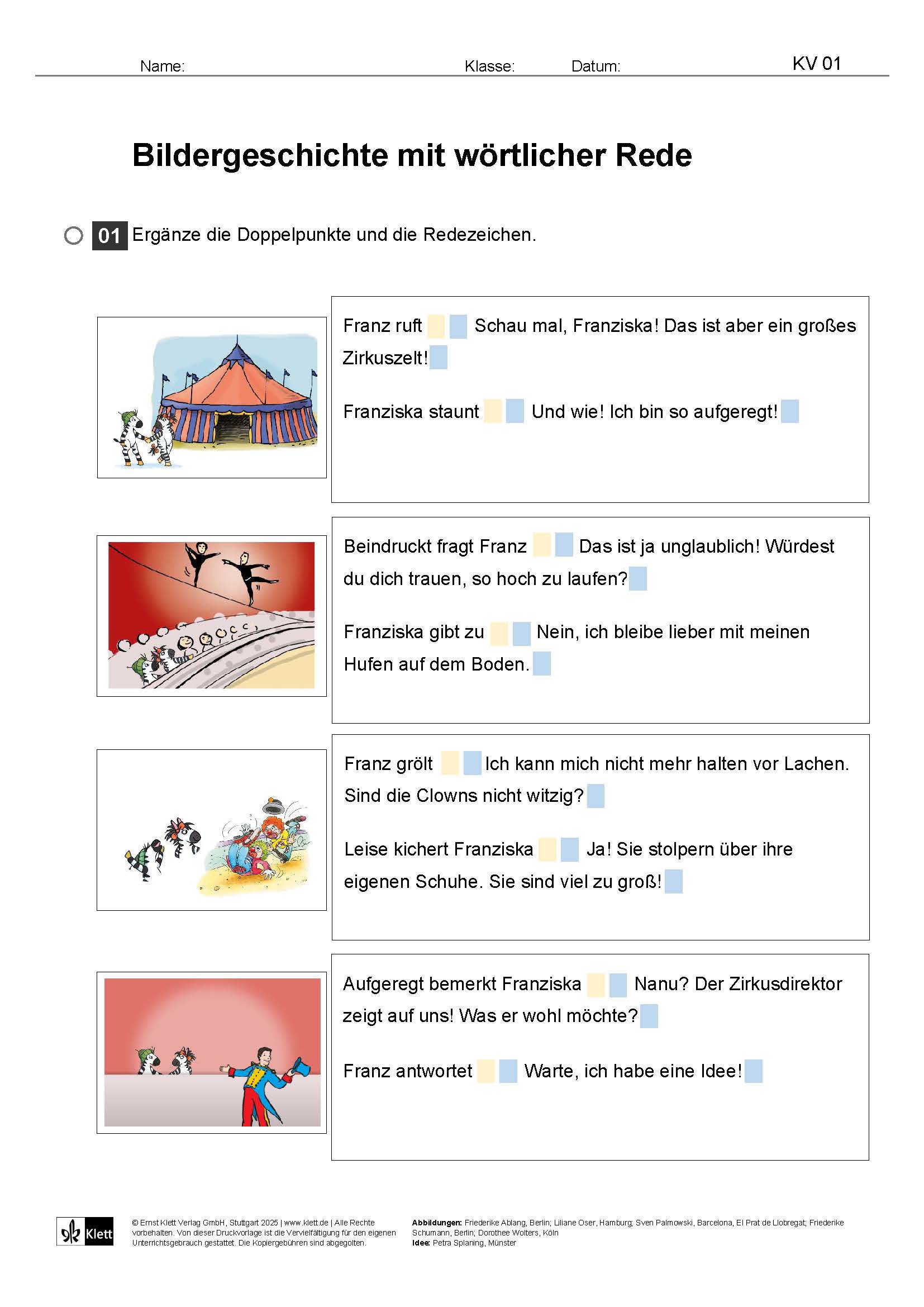 Bildergeschichte wörtliche Rede Materialvorschau 6