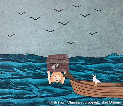 Bildergeschichte Der Schatz im Meer von Christian Junklewitz