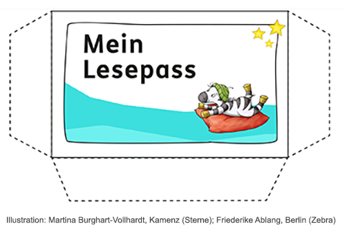 Grundschul-Blog_Zebra_Lesepass Information für den Elternabend: Lesepässe als wichtiger Bestandteil zur Aufrechterhaltung der Lesemotivation auch über den Unterricht hinaus.