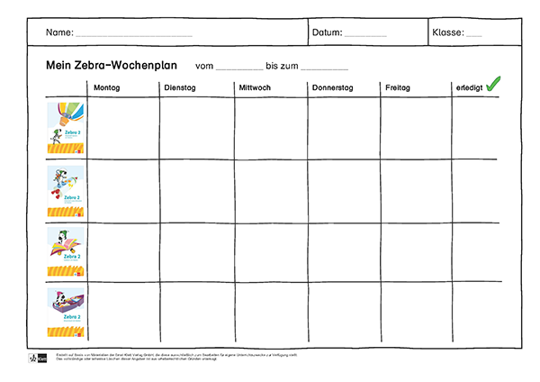 WSC Wochenplan