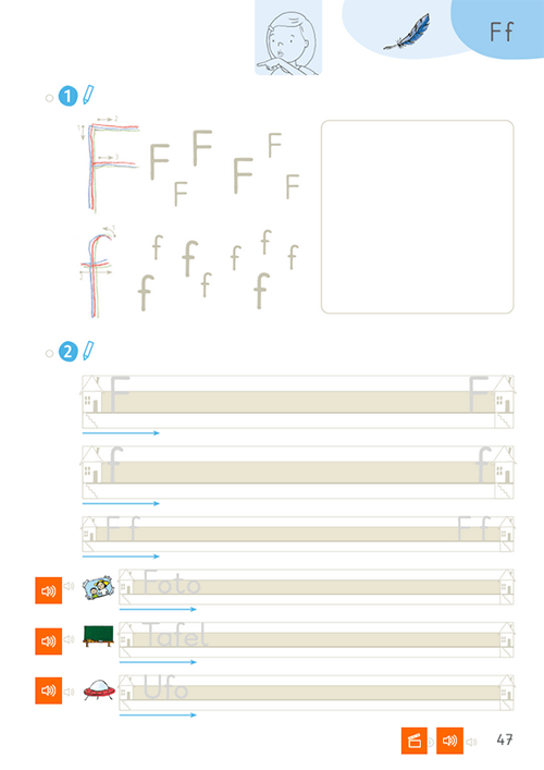 Zebra_DaZ_DUA_Seite_47 Zebra DaZ Arbeitsheft Alphabetisierung Seite 47.