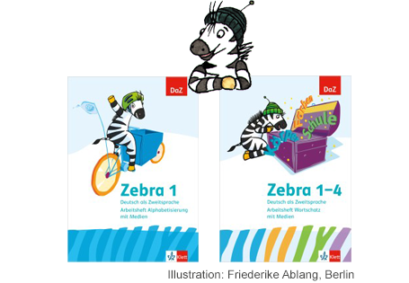 Zebra Klammerkarten passend zum Zebra Arbeitsheft Alphabetisierung und zum Zebra Arbeitsheft Wortschatz