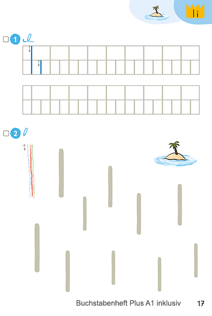 Zebra Buchstabenheft Plus A1 inklusiv, Seite 17