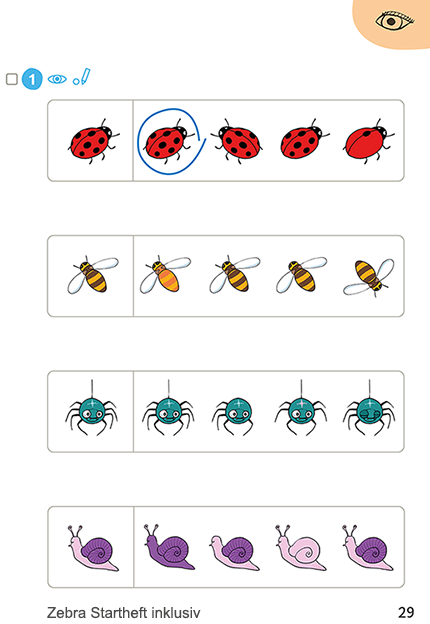 Zebra Startheft inklusiv, Seite 29