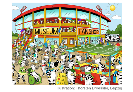 Zebras Wimmelbild zur Fußball-Weltmeisterschaft 2026