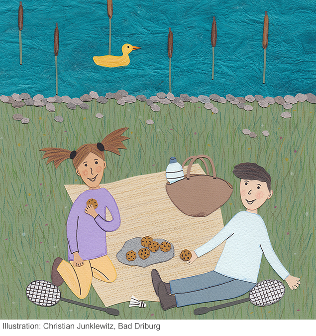 Picknick_am_See_1klein Bildergeschichte Am See Bild 1 klein