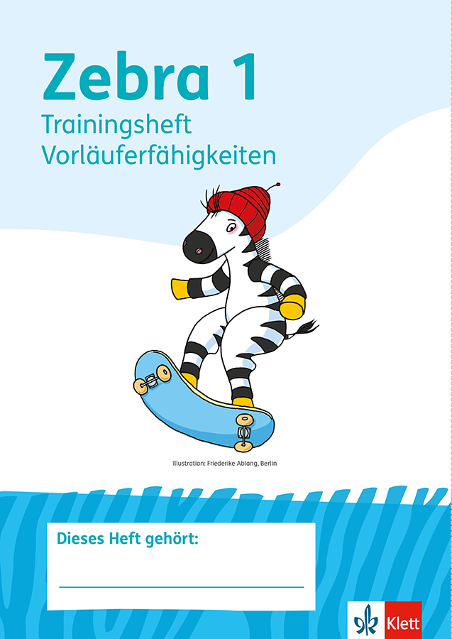 Zebra Trainingsheft Vorläuferfähigkeiten Titelseite