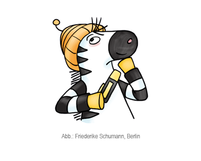 Zebra_nachdenklich Zebra Franz denkt nach
