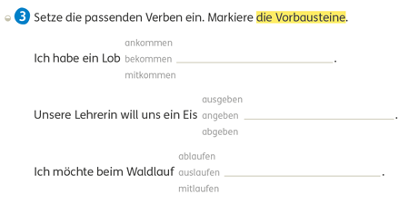 Zebrafanclub_Rechtschreibstrategie_Wortbausteine_Arbeitsheft_Sprache_Vorbausteine_S79 Rechtschreibstrategie Wortbausteine Auszug aus Zebra Arbeitsheft Sprache S79 Vorbausteine