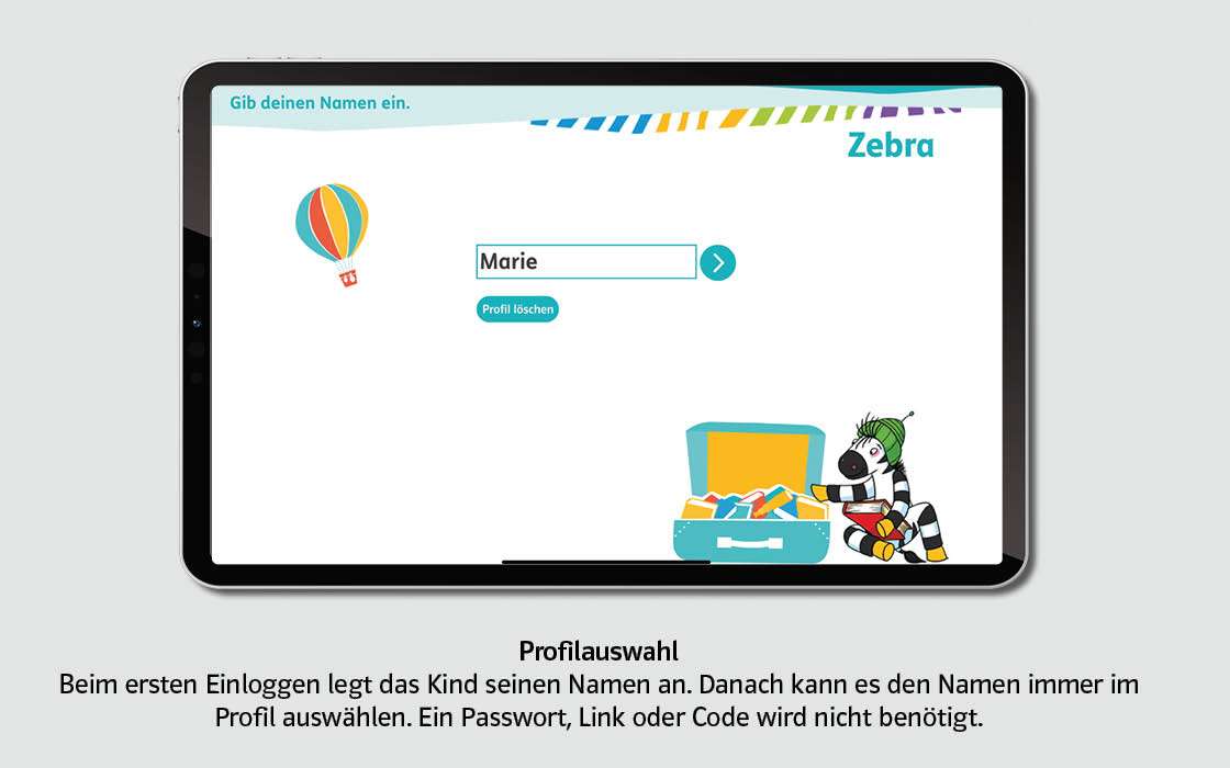 Zebra-App Profilauswahl
