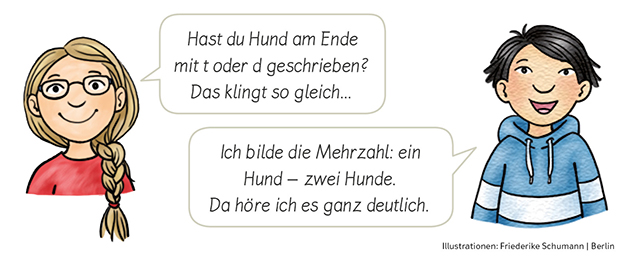Zebrafanclub-Junge-Maedchen-sprechen-FRESCH Junge und Mädchen mit Sprechblasen